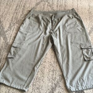 Women Gray Cargo Pants